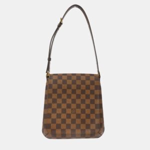 luxury-women-louis-vuitton-used-handbags-p1159100-007 Louis Vuitton Damier Ebene Canvas Musette Salsa Short Strap Shoulder Bag