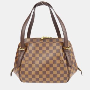 luxury-women-louis-vuitton-used-handbags-p1159102-010 Louis Vuitton Damier Ebene Canvas Belem MM Handbag