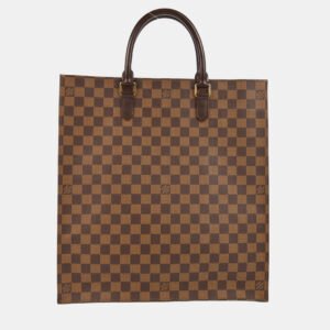 Louis Vuitton Brown Damier Ebene Sac Plat Handbag