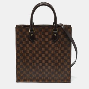 Louis Vuitton Damier Ebene Canvas Sac Plat PM Bag