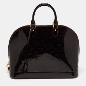 Louis Vuitton Amarante Monogram Vernis Alma GM Bag