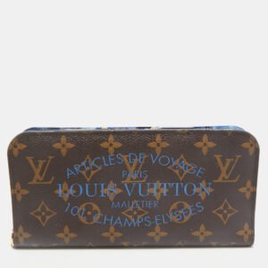 Louis Vuitton Grand Blue Monogram Canvas Articles de Voyage Ikat Insolite Wallet
