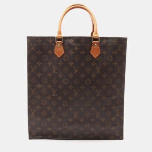 Louis Vuitton Brown Monogram Canvas Sac Plat Tote Bag