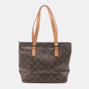 Louis Vuitton Cabas Piano Brown Monogram Canvas Shoulder Bag