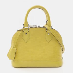 Louis Vuitton Alma Bb 2Way Shoulder Handbag  Epi Leather Pistache