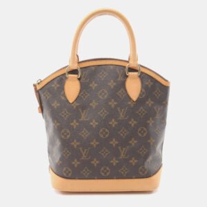 Louis Vuitton Lockit Brown Monogram Canvas Handbag