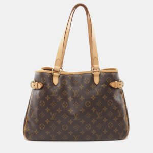 Louis Vuitton Batignolles Horizontal Brown Monogram Canvas Shoulder Bag