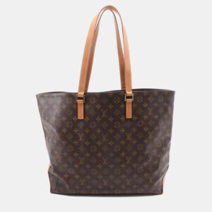 Louis Vuitton Cabas Alto Brown Monogram Canvas Tote Bag