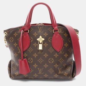 Louis Vuitton Lie de Vin Flower Zipped PM Monogram Canvas Shoulder Bag