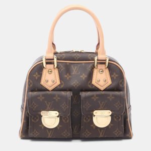 Louis Vuitton Manhattan PM Brown Monogram Canvas Handbag