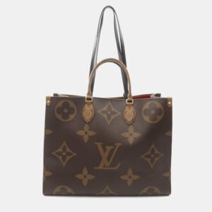 Louis Vuitton On-The-Go GM Brown Monogram Canvas Shoulder Bag