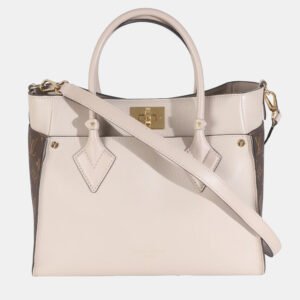 Louis Vuitton Greige Calfskin Monogram On My Side MM bag