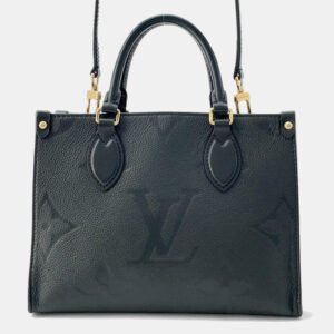 Louis Vuitton On The Go PM Noir Monogram Empreinte Leather Tote Bag