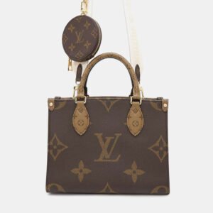 Louis Vuitton Onthego PM Brown Monogram Reverse Canvas Tote Bag