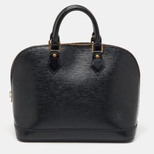 Louis Vuitton Black Epi Leather Alma PM Bag
