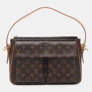Louis Vuitton Vivacite MM Brown Monogram Canvas Shoulder Bag