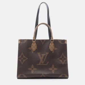 Louis Vuitton OnTheGo MM Brown Monogram Giant Canvas Tote Bag