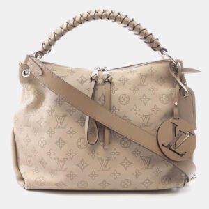 Louis Vuitton Beaubourg Hobo Galet Mahina Leather Shoulder Bag