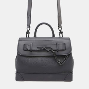 Louis Vuitton Steamer PM Black Monogram Taurillon Shoulder Bag