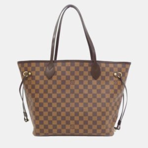 Louis Vuitton Neverfull MM Brown Damier Ebene Tote Bag