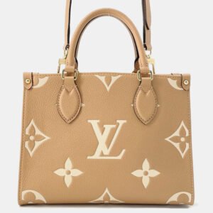 Louis Vuitton Onthego PM Arizona/Claim Bicolor Monogram Empreinte Leather Tote Bag