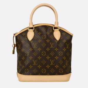 Louis Vuitton Lockit Brown Monogram Canvas Top Handle Bag