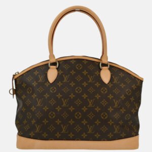 Louis Vuitton Lockit Horizontal Brown Monogram Canvas Tote Bag