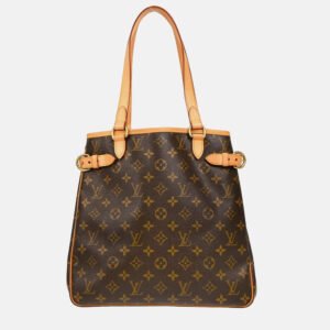Louis Vuitton Batignolles Brown Monogram Vertical Tote Bag