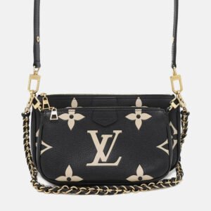 Louis Vuitton Multi Pochette Accessoires Black Monogram Empreinte Shoulder Bag