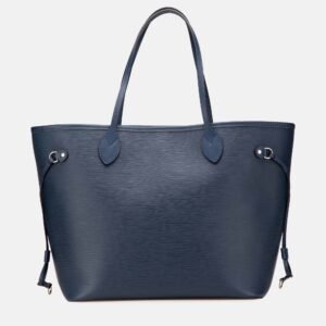 Louis Vuitton Blue Epi Neverfull MM