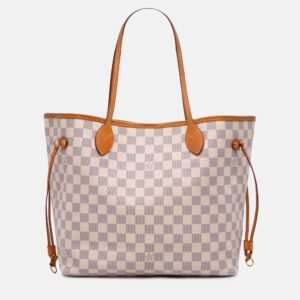 Louis Vuitton White Damier Azur Neverfull MM