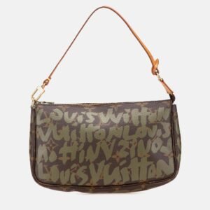 Louis Vuitton Brown Stephen Sprouse Monogram Graffiti Pochette Accessoires