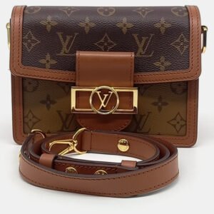 Louis Vuitton Brown Coated Canvas Mini Dauphine bag