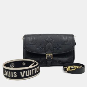 Louis Vuitton Black Leather Empreinte Diane bag