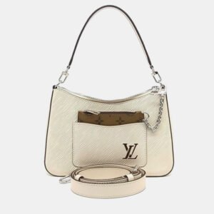 Louis Vuitton Beige Leather Epi Marel Bag