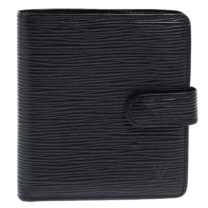 Louis Vuitton Black Epi Leather Compact Wallet