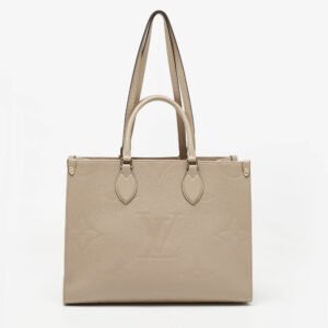 Louis Vuitton Beige Monogram Empriente Leather Giant Onthego MM Bag