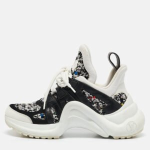 Louis Vuitton Multicolor Tweed and Leather Archlight Sneakers Size 35..5