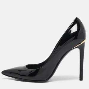 Louis Vuitton Black Patent Leather Eyeline Pumps Size 37.5