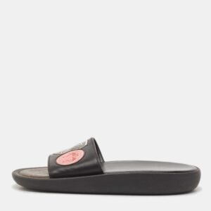 Valentino White/Grey Leather One Stud Low Top Sneakers Size 43