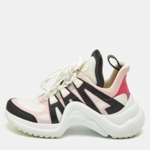 louis vuitton multicolor leather and mesh archlight sneakers size 39