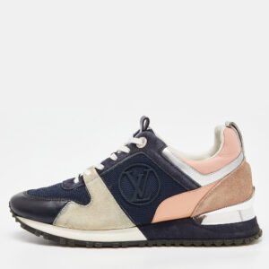 Louis Vuitton Multicolor Suede and Mesh Run Away Sneakers Size 37.5