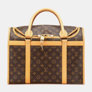 Louis Vuitton Brown Monogram Sac Chien Pet Carrier 40