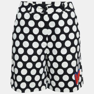 Love Moschino Polka Dots Cotton Applique Detail Shorts S