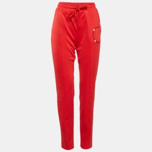 Love Moschino Red Jersey Track Trouser M