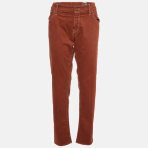M Missoni Denim Brown Cotton Regular Fit Jeans L/Waist 39"