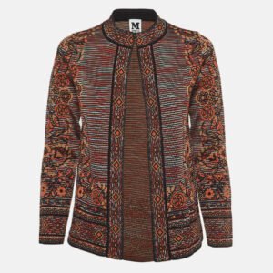 M Missoni Multicolor Patterned Knit Cardigan S