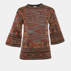 M Missoni Multicolor Patterned Knit Sweater Top S