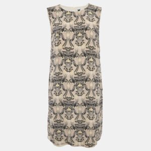 M Missoni Pink Printed Silk Sleeveless Mini Dress L