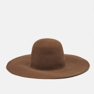 Maison Michel Paris Dusty Beige Felt Trent Hat M